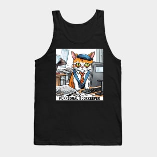 Purrsonal Bookkeeper Tank Top